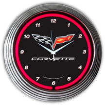 Corvette C6 Neon Clock