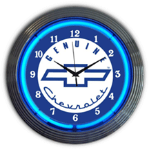 Chevy Neon Clock