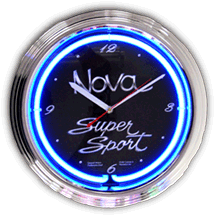 Chevy Nova Neon Clock