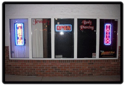 Tattoo and Piercing Neon Signs