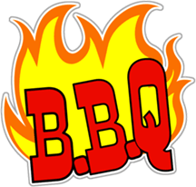 B.B.Q Window Cling Sign