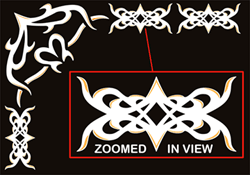Tribal Design Border Window Cling Kit
