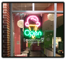 Ice Cream Open Neon Sign