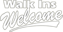 Walk Ins Welcome Window Cling