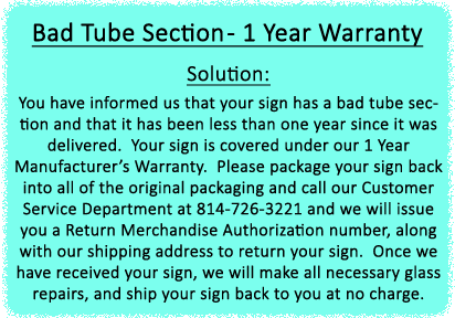 Bad Tube Section