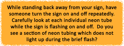 turn sign off and on
